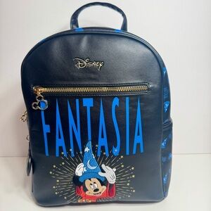 NWT. Disney Fantasia Backpack with Sorcerer Mickey Mouse Design